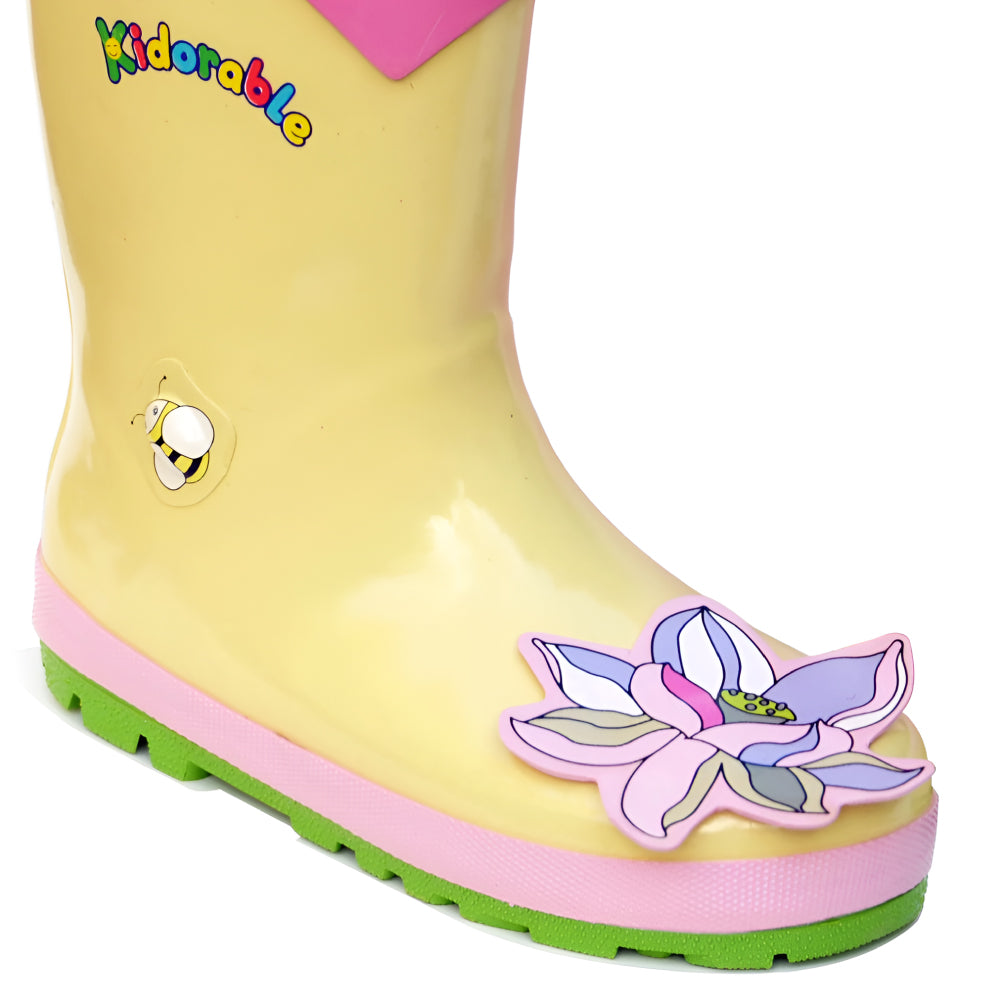 Lotus Flower Rain Boots