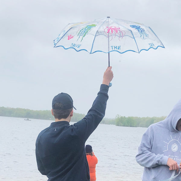 Transparent Jellyfish Folding Umbrella for Kids & Adults